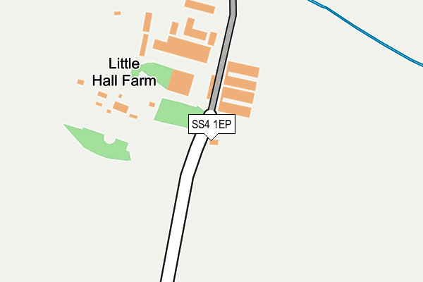 SS4 1EP map - OS OpenMap – Local (Ordnance Survey)