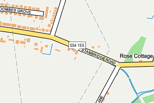 SS4 1ES map - OS OpenMap – Local (Ordnance Survey)