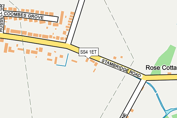 SS4 1ET map - OS OpenMap – Local (Ordnance Survey)