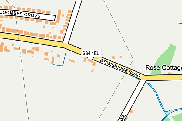 SS4 1EU map - OS OpenMap – Local (Ordnance Survey)