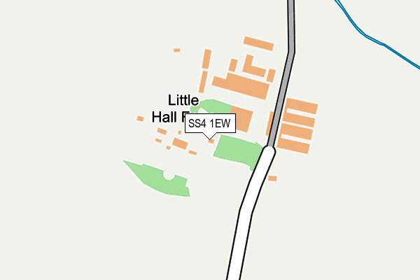 SS4 1EW map - OS OpenMap – Local (Ordnance Survey)