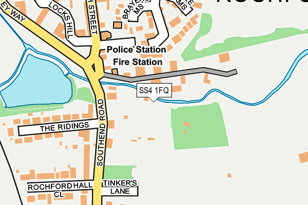 SS4 1FQ map - OS OpenMap – Local (Ordnance Survey)