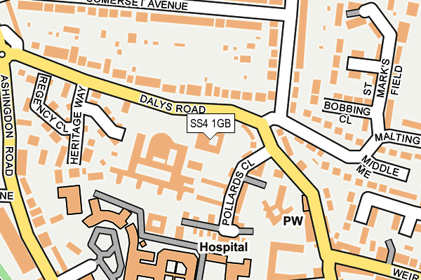 SS4 1GB map - OS OpenMap – Local (Ordnance Survey)