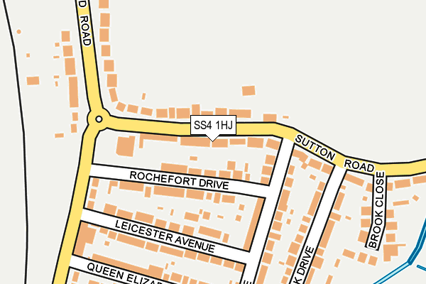 SS4 1HJ map - OS OpenMap – Local (Ordnance Survey)