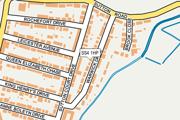 SS4 1HP map - OS OpenMap – Local (Ordnance Survey)