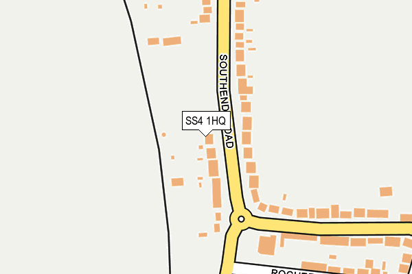 SS4 1HQ map - OS OpenMap – Local (Ordnance Survey)