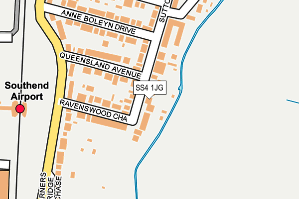 SS4 1JG map - OS OpenMap – Local (Ordnance Survey)