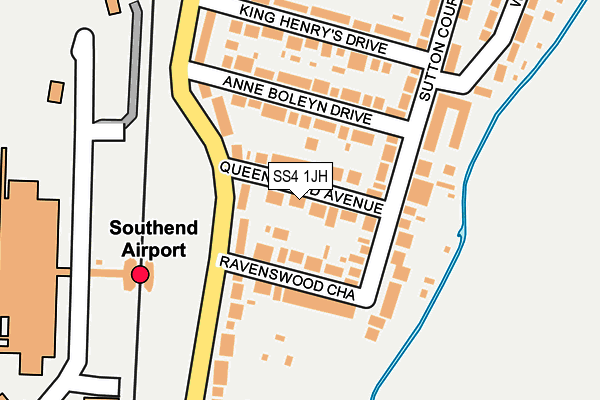 SS4 1JH map - OS OpenMap – Local (Ordnance Survey)