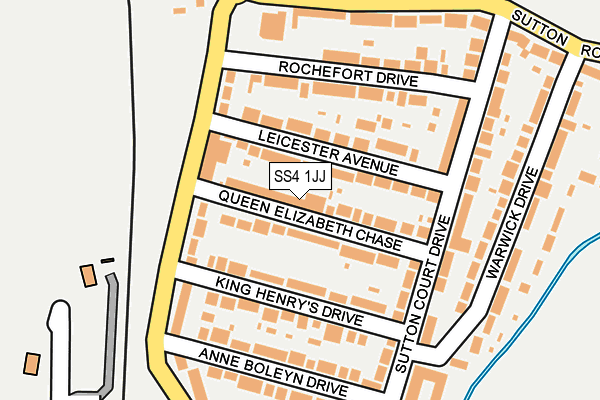 SS4 1JJ map - OS OpenMap – Local (Ordnance Survey)