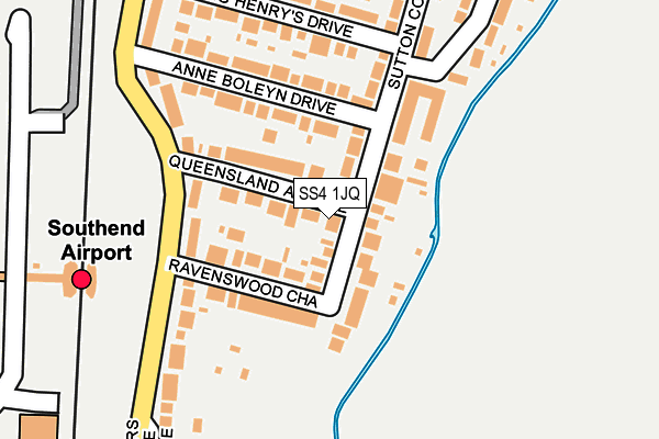 SS4 1JQ map - OS OpenMap – Local (Ordnance Survey)