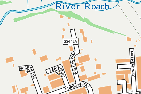 SS4 1LA map - OS OpenMap – Local (Ordnance Survey)