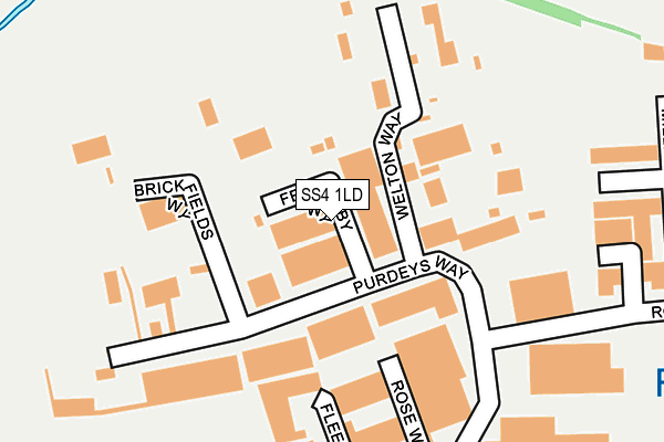 SS4 1LD map - OS OpenMap – Local (Ordnance Survey)