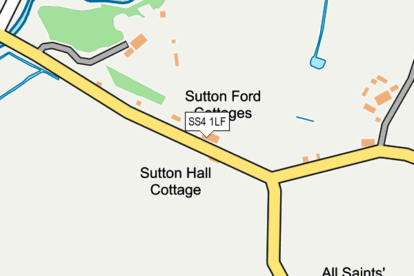 SS4 1LF map - OS OpenMap – Local (Ordnance Survey)