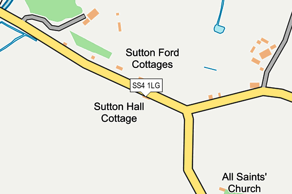 SS4 1LG map - OS OpenMap – Local (Ordnance Survey)