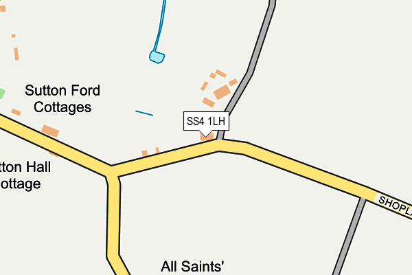 SS4 1LH map - OS OpenMap – Local (Ordnance Survey)