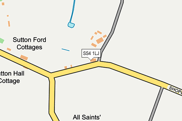 SS4 1LJ map - OS OpenMap – Local (Ordnance Survey)