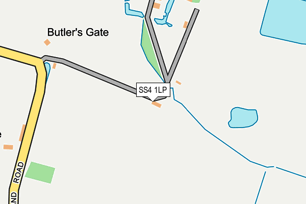 SS4 1LP map - OS OpenMap – Local (Ordnance Survey)