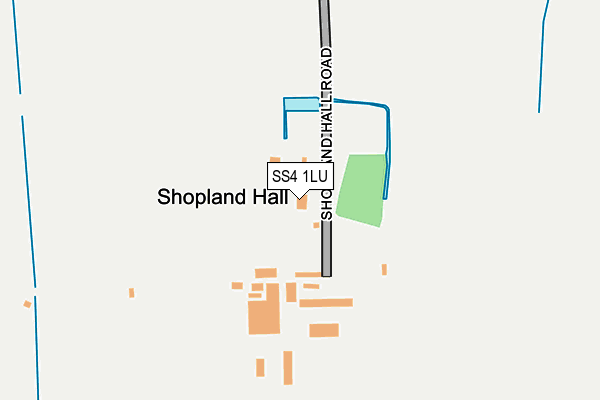 SS4 1LU map - OS OpenMap – Local (Ordnance Survey)