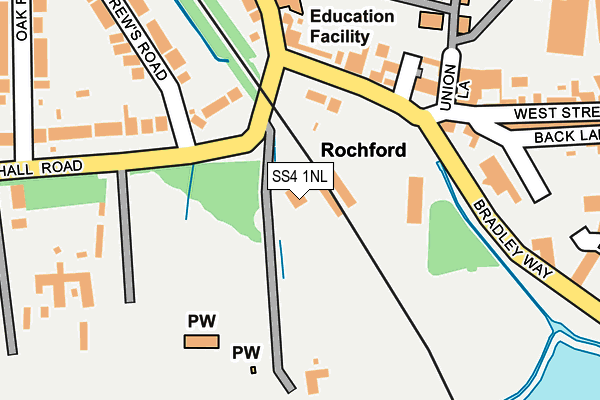 SS4 1NL map - OS OpenMap – Local (Ordnance Survey)