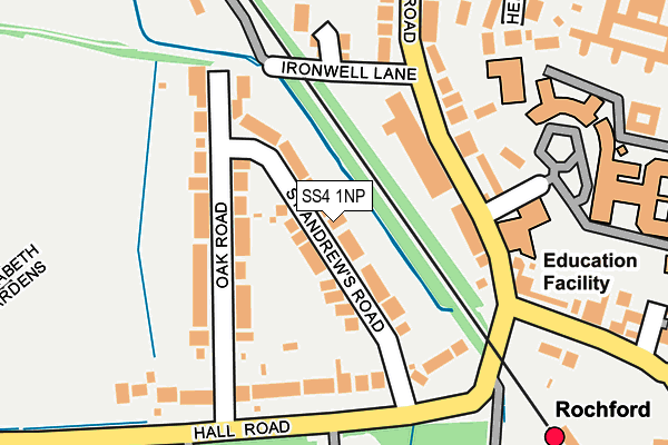 SS4 1NP map - OS OpenMap – Local (Ordnance Survey)