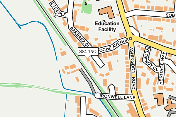 SS4 1NQ map - OS OpenMap – Local (Ordnance Survey)