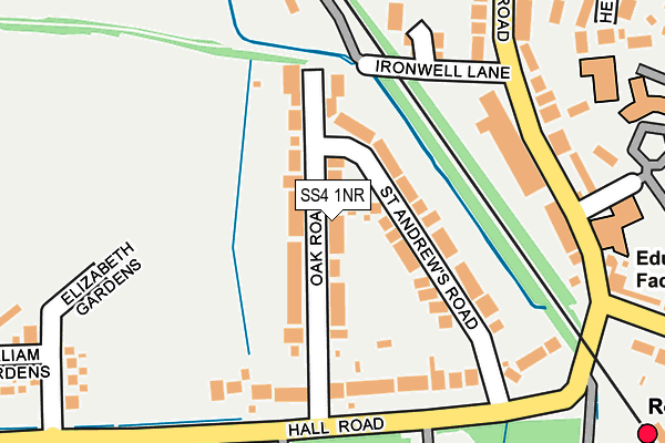 SS4 1NR map - OS OpenMap – Local (Ordnance Survey)