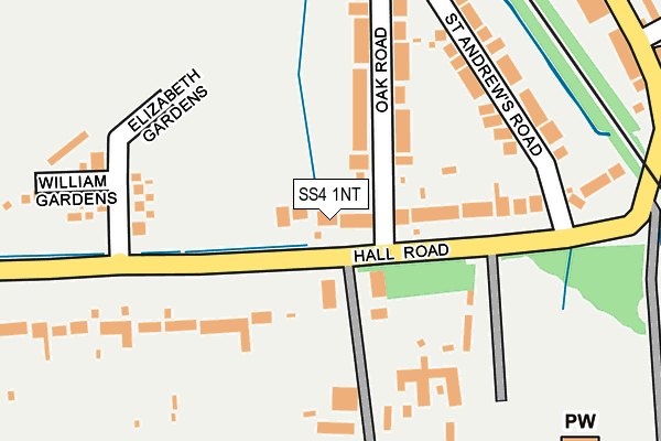 SS4 1NT map - OS OpenMap – Local (Ordnance Survey)