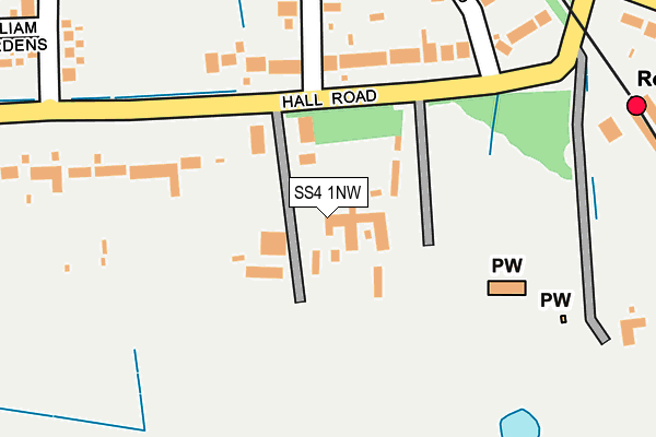 SS4 1NW map - OS OpenMap – Local (Ordnance Survey)