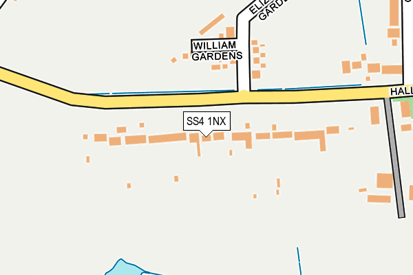 SS4 1NX map - OS OpenMap – Local (Ordnance Survey)