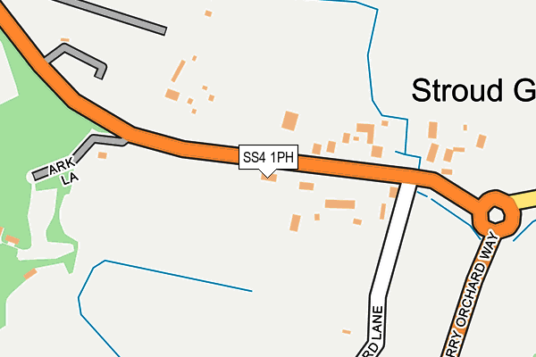 SS4 1PH map - OS OpenMap – Local (Ordnance Survey)