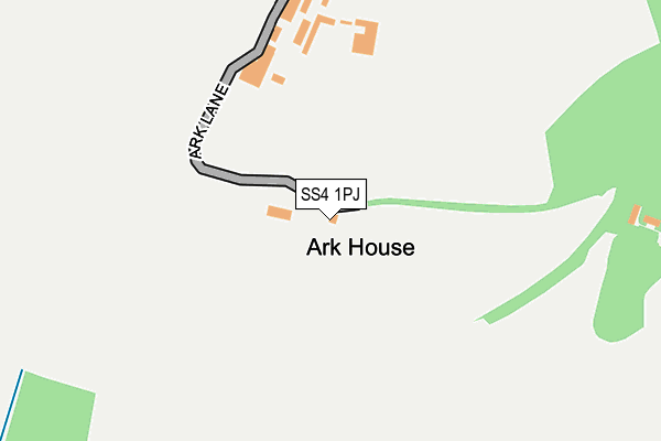 SS4 1PJ map - OS OpenMap – Local (Ordnance Survey)