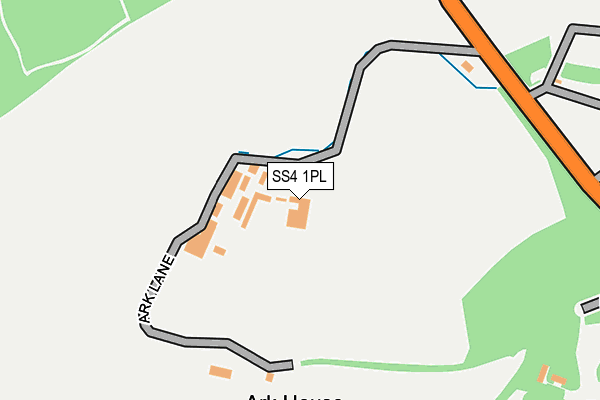 SS4 1PL map - OS OpenMap – Local (Ordnance Survey)