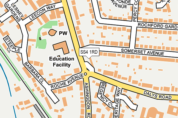 SS4 1RD map - OS OpenMap – Local (Ordnance Survey)