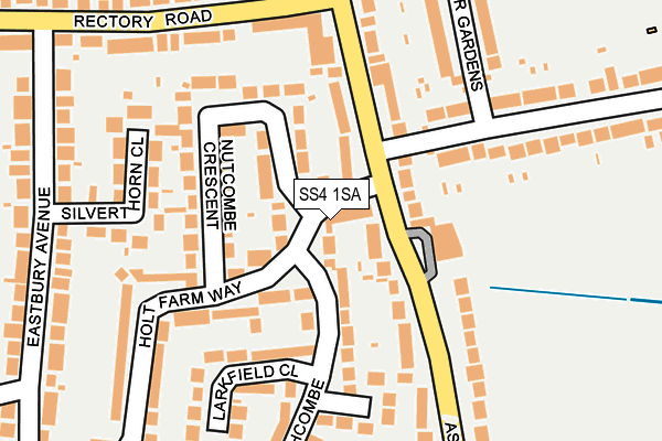 SS4 1SA map - OS OpenMap – Local (Ordnance Survey)