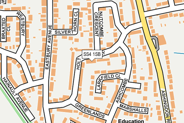 SS4 1SB map - OS OpenMap – Local (Ordnance Survey)