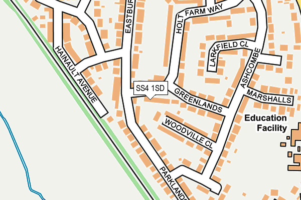 SS4 1SD map - OS OpenMap – Local (Ordnance Survey)