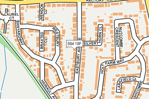 SS4 1SF map - OS OpenMap – Local (Ordnance Survey)