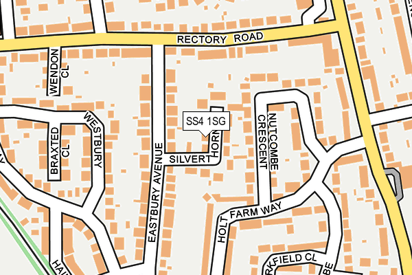 SS4 1SG map - OS OpenMap – Local (Ordnance Survey)