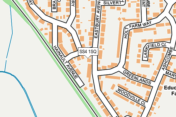 SS4 1SQ map - OS OpenMap – Local (Ordnance Survey)