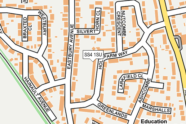 SS4 1SU map - OS OpenMap – Local (Ordnance Survey)
