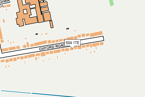 SS4 1TE map - OS OpenMap – Local (Ordnance Survey)