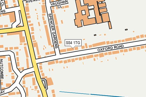 SS4 1TG map - OS OpenMap – Local (Ordnance Survey)