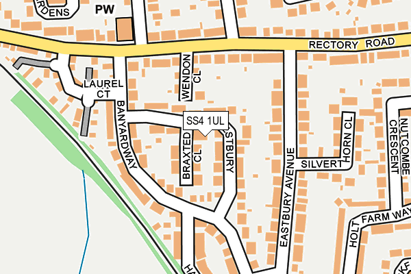 SS4 1UL map - OS OpenMap – Local (Ordnance Survey)