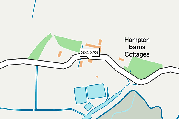 SS4 2AS map - OS OpenMap – Local (Ordnance Survey)