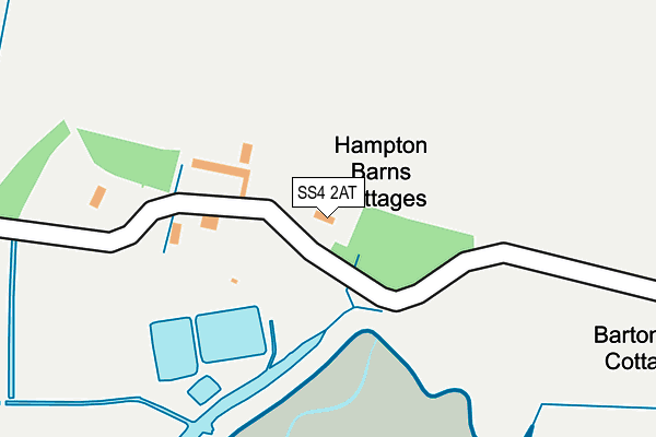 SS4 2AT map - OS OpenMap – Local (Ordnance Survey)