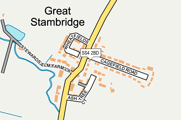 SS4 2BD map - OS OpenMap – Local (Ordnance Survey)