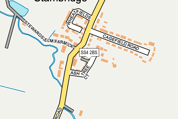 SS4 2BS map - OS OpenMap – Local (Ordnance Survey)