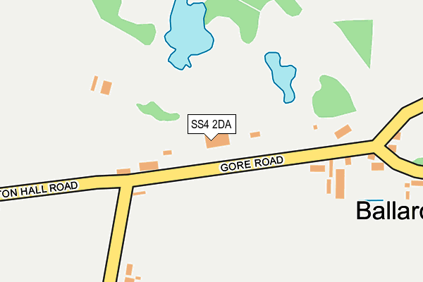 SS4 2DA map - OS OpenMap – Local (Ordnance Survey)