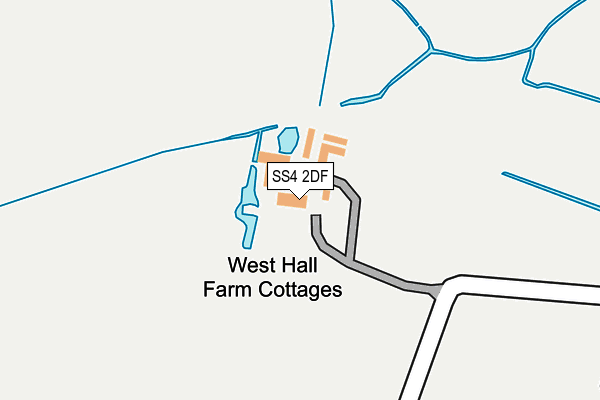 SS4 2DF map - OS OpenMap – Local (Ordnance Survey)