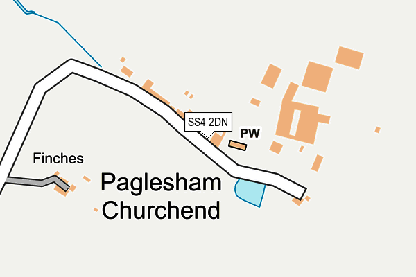 SS4 2DN map - OS OpenMap – Local (Ordnance Survey)